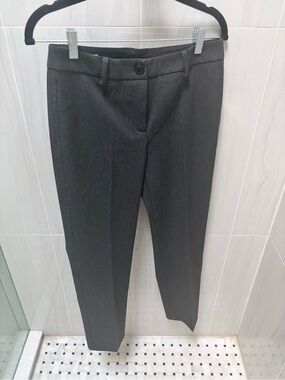 Weekend Max Mara Charcoal Gray Tailored Dress Pants